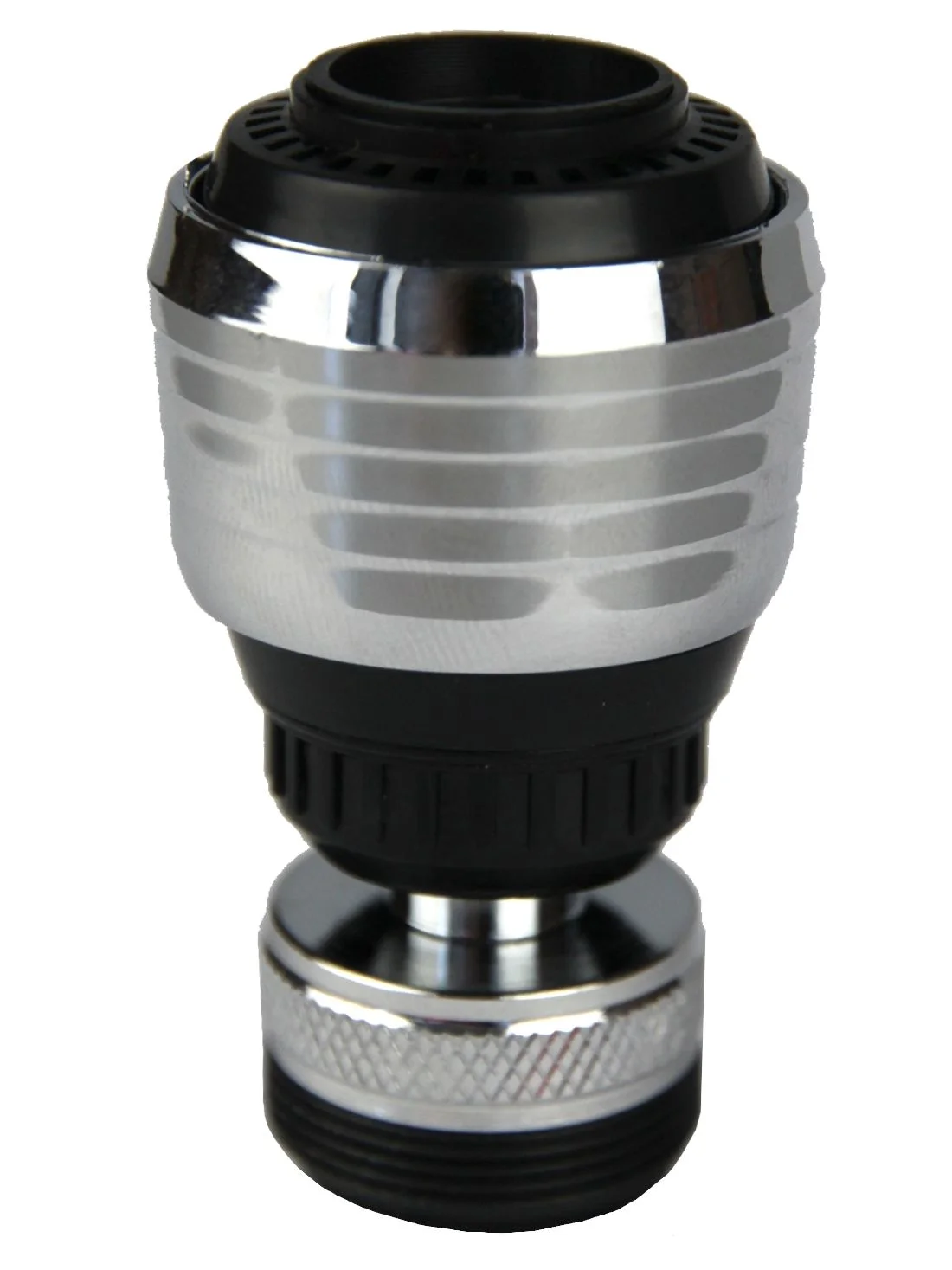 Серебряный аэратор REMER М22(ВР)/М24(НР) для смесителя поворотный на шарнире с двумя режимами струи
