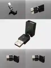 Поворотный адаптер переходник, угловой USB 2.0, штекер USB гнездо 360 градусов