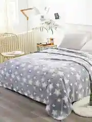 Серый плед плюшевый Светящийся PLSV
