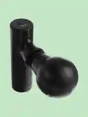 Черный массажёр для тела LEM-55, перкуссионный, 3 режима, 400 мА/ч, чёрный