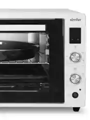 Мини-печь Simfer M7070, 6 режимов, конвекция, двойное стекло, цифровой дисплей, белый