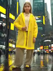 Желтый накидка от дождя детская / Детский дождевик / дождевик для девочки / дождевик для мальчика