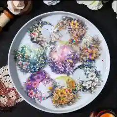 Желтый наклейки крупные Луна, 5 шт