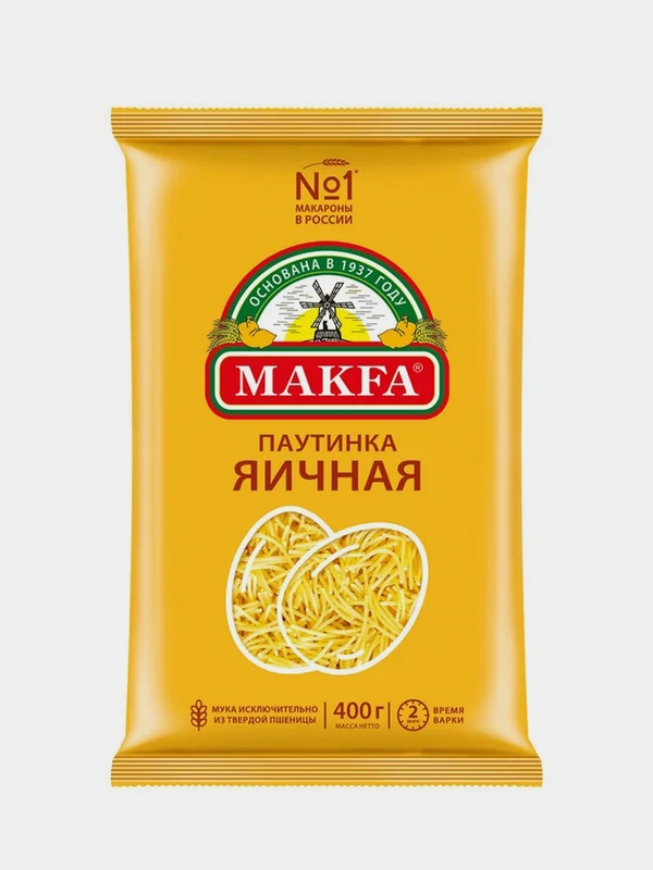 Макаронные изделия Makfa Паутинка яичная, 400 г