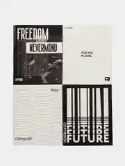 Комплект из 4 терадей 48 листов в клетку "Black and white"