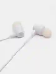 Наушники вакуммные проводные белые