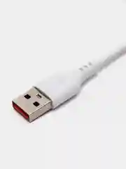 USB-кабель Denmen D01T, Type-C, белый, 1.0 м