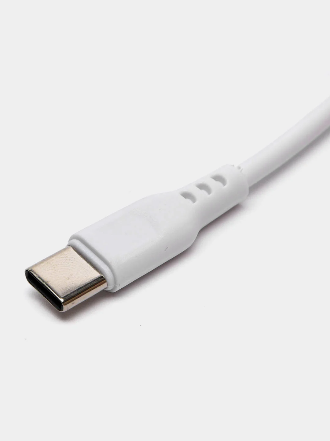 USB-кабель Denmen D01T, Type-C, белый, 1.0 м