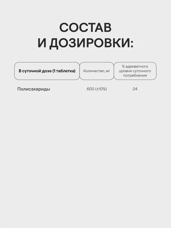 БАД к пище 4fresh "грибы Рейши", комплекс, 60 таблеток