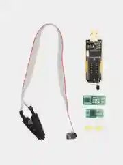 Программатор для компьютера CH341A с пришепкой для пк, arduino / для ремонта ноутбуков