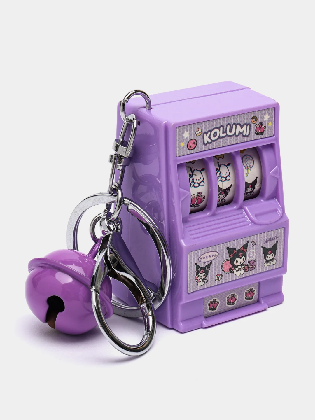 Фиолетовый брелок аниме Kuromy, My Melody, Hello Kitty, брелок казино, игровой автомат Куроми, Китти
