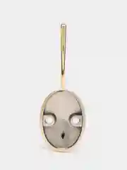 Крючок мебельный ТУНДРА TKD002 LIGHT, двухрожковый, золото
