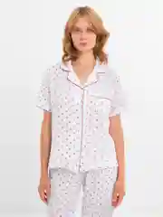 Карамельный пижама со штанами ,муслин