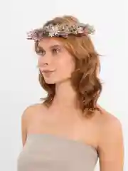 Фиолетовый венок на голову с цветами