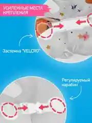 Зеленый круг надувной на шею для купания новорожденных 0+