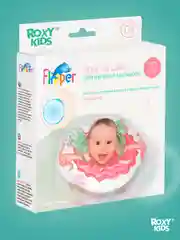 Коралловый меланж круг надувной на шею для купания новорожденных 0+