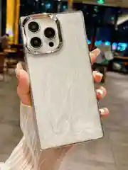 Белый чехол для айфон (iPhone) 13 14 15 Pro Max силиконовый