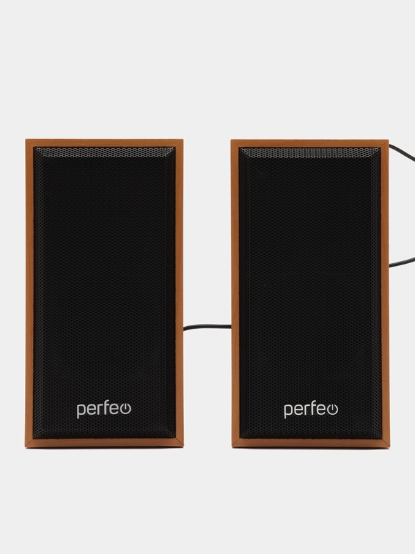 Perfeo колонки "CABINET" 2.0, мощность 2х3 Вт (RMS), белый дуб, USB