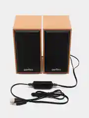 Perfeo колонки "CABINET" 2.0, мощность 2х3 Вт (RMS), белый дуб, USB