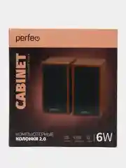 Perfeo колонки "CABINET" 2.0, мощность 2х3 Вт (RMS), белый дуб, USB