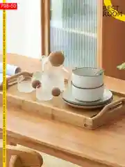 Столик для завтрака складной бамбуковый Best Room / поднос деревянный для ноутбука