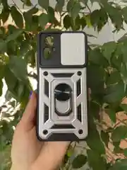 Серебряный чехол противоударный armors для Xiaomi Redmi Note 12S / Редми Нот 12S с защитой камеры