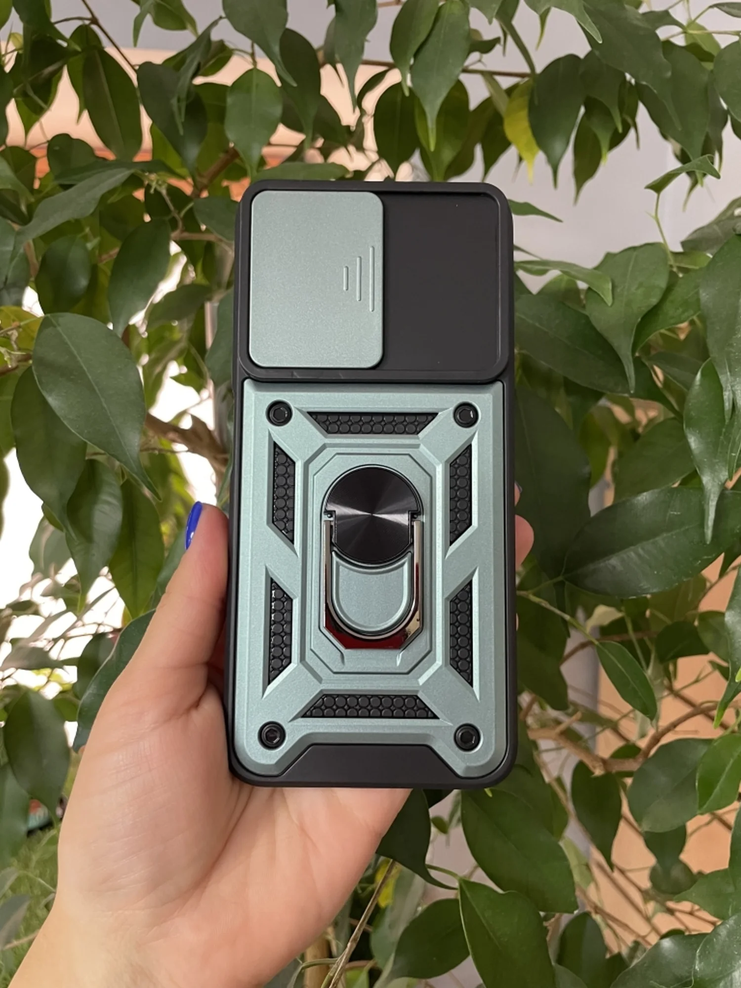 Зеленый чехол противоударный armors для Xiaomi Redmi Note 12S / Редми Нот 12S с защитой камеры