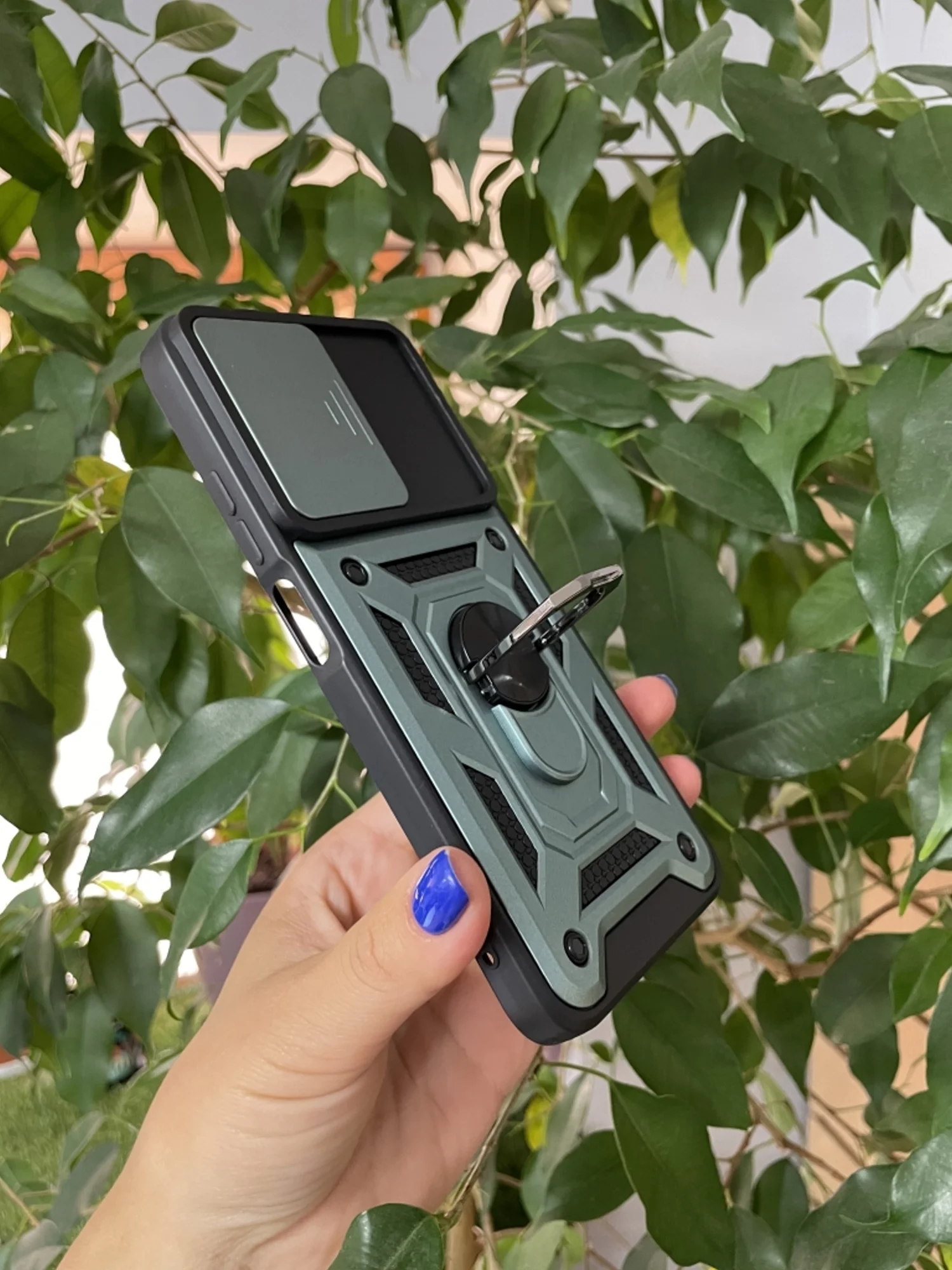 Зеленый чехол противоударный armors для Xiaomi Redmi Note 12S / Редми Нот 12S с защитой камеры