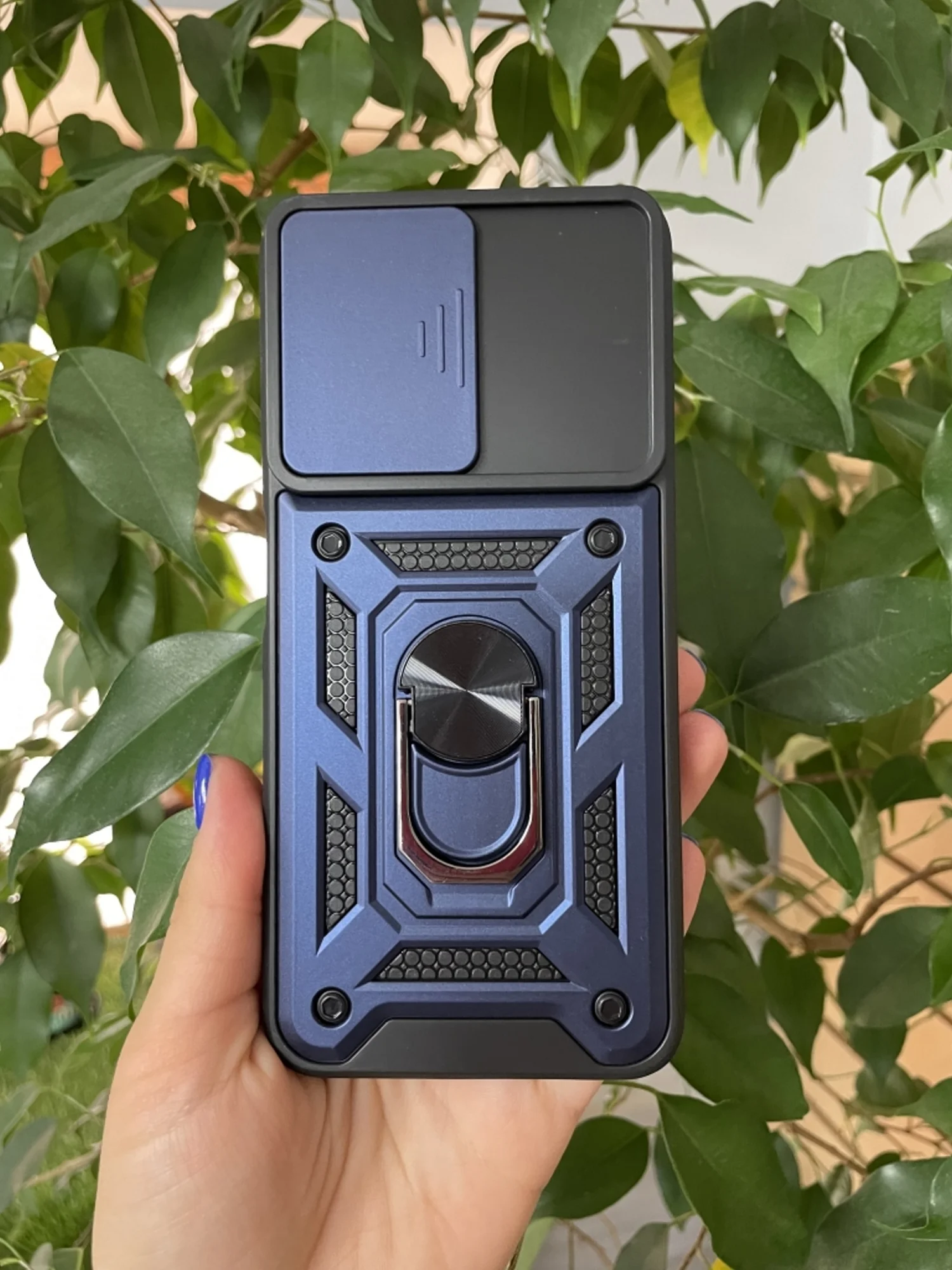 Темно-синий чехол противоударный armors для Xiaomi Redmi Note 12S / Редми Нот 12S с защитой камеры