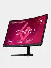 Черный игровой монитор 24" изогнутый ViewSonic VX2468-PC-MHD VA экран Full HD 165Гц