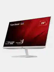 Белый монитор 24" для дома и офиса ViewSonic VA2430-H-W-6 VA экран Full HD белый
