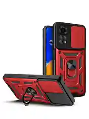 Красный чехол противоударный armors для Xiaomi Redmi Note 11 и Note 11S 4G с защитой камеры