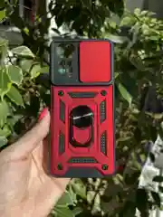 Красный чехол противоударный armors для Xiaomi Redmi Note 11 и Note 11S 4G с защитой камеры