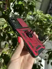 Красный чехол противоударный armors для Xiaomi Redmi Note 11 и Note 11S 4G с защитой камеры