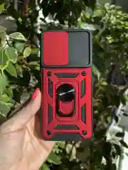 Красный чехол противоударный armors для Xiaomi Redmi Note 11 и Note 11S 4G с защитой камеры