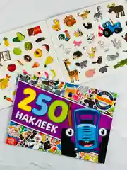 Стикеры 250 наклеек Книжка с наклейками альбом Синий трактор мультик задания для малышей