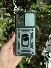 Зеленый чехол противоударный armors для Xiaomi Redmi Note 11 и Note 11S 4G с защитой камеры