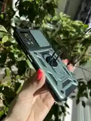 Зеленый чехол противоударный armors для Xiaomi Redmi Note 11 и Note 11S 4G с защитой камеры