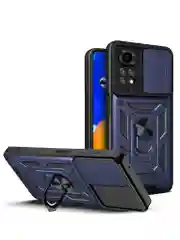 Темно-синий чехол противоударный armors для Xiaomi Redmi Note 11 и Note 11S 4G с защитой камеры