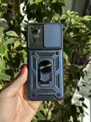 Темно-синий чехол противоударный armors для Xiaomi Redmi Note 11 и Note 11S 4G с защитой камеры