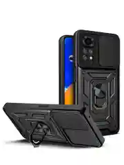 Черный чехол противоударный armors для Xiaomi Redmi Note 11 и Note 11S 4G с защитой камеры