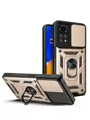 Золотой чехол противоударный armors для Xiaomi Redmi Note 11 и Note 11S 4G с защитой камеры