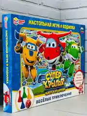 Ходилка игра с фишками кубиком Суперкрылья супер крылья Джетт робот самолет мульт бродилка