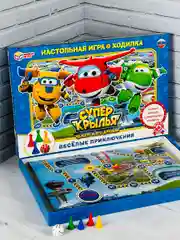 Ходилка игра с фишками кубиком Суперкрылья супер крылья Джетт робот самолет мульт бродилка
