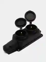 Розеточная колодка IP44 2 розетки с/з каучук 3200Вт General