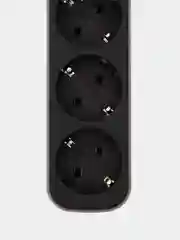Удлинитель с заземлением Defender M518 1.8 м, 5 розеток, черный
