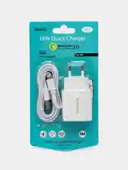 Зарядный комплект для iPhone USB ,18 W, кабель USB - Lightning, быстрая зарядка, адаптер