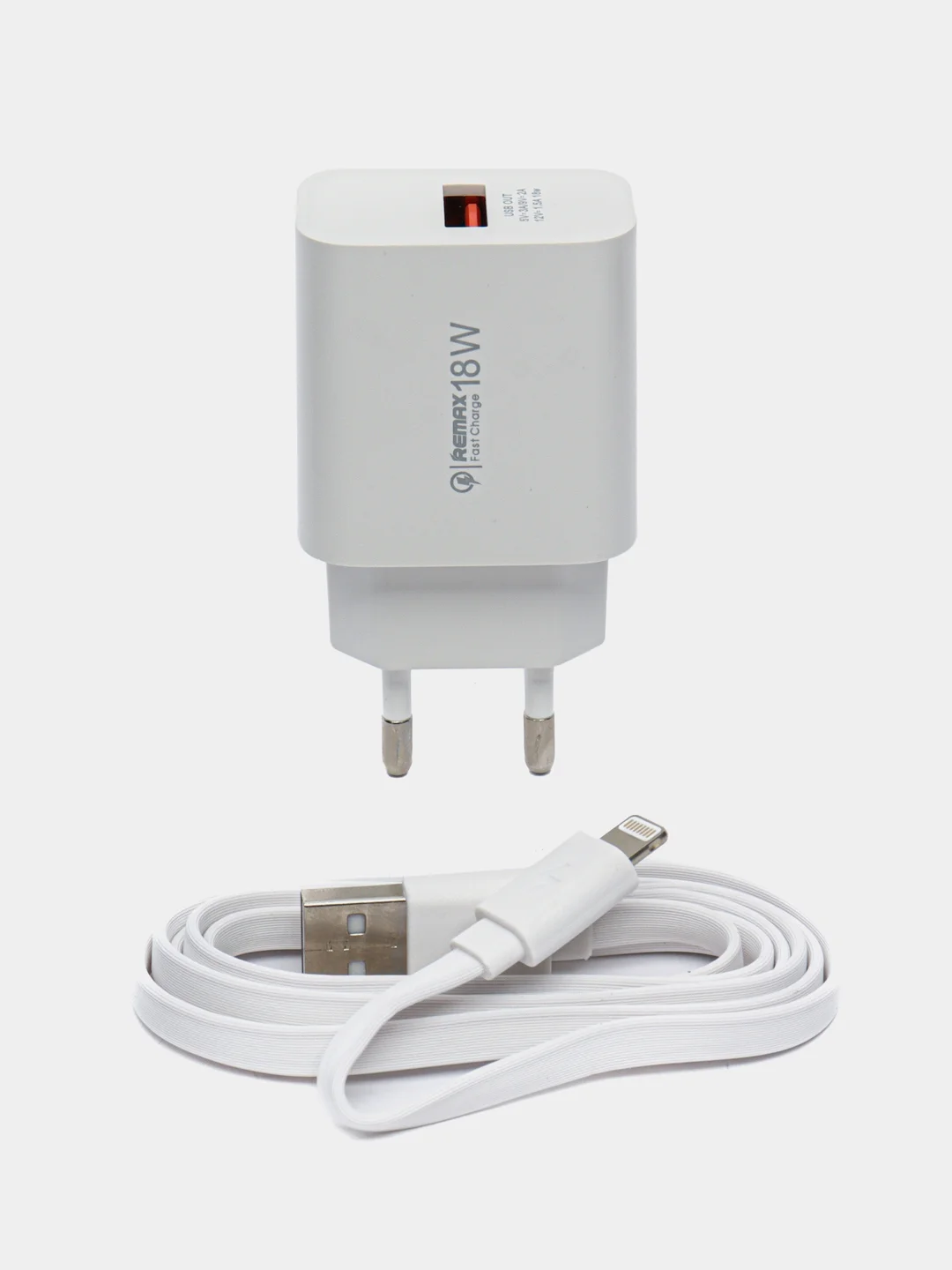 Зарядный комплект для iPhone USB ,18 W, кабель USB - Lightning, быстрая зарядка, адаптер