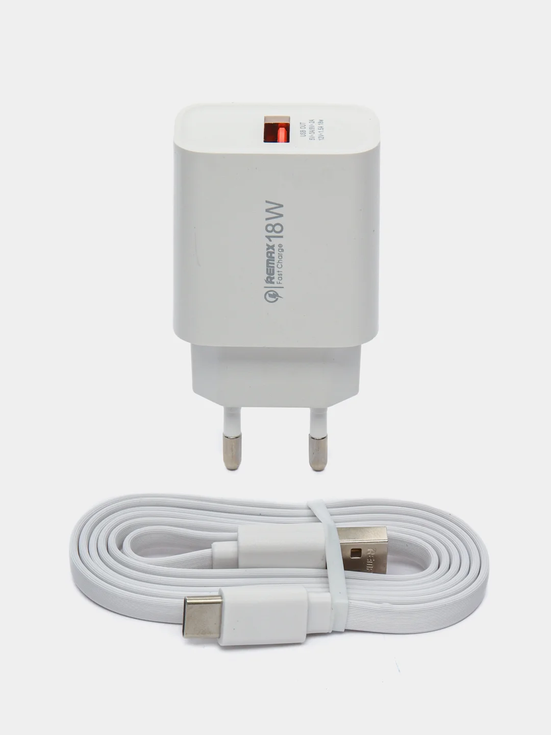 Зарядный комплект для iPhone и Android USB , 18 W, кабель USB - Type-C, быстрая зарядка