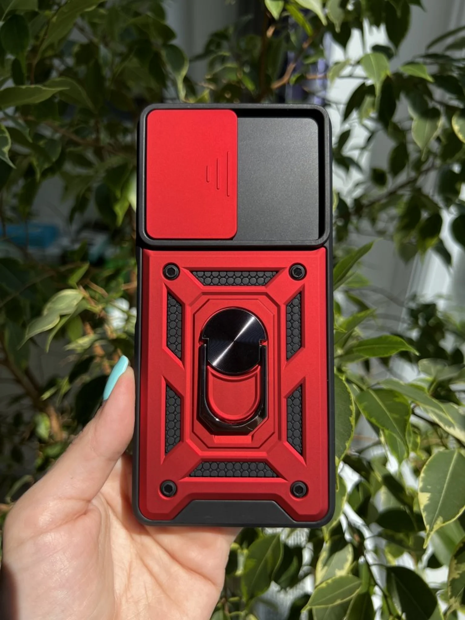 Красный чехол противоударный armors для Xiaomi Redmi Note 10 Pro 4G с защитой камеры